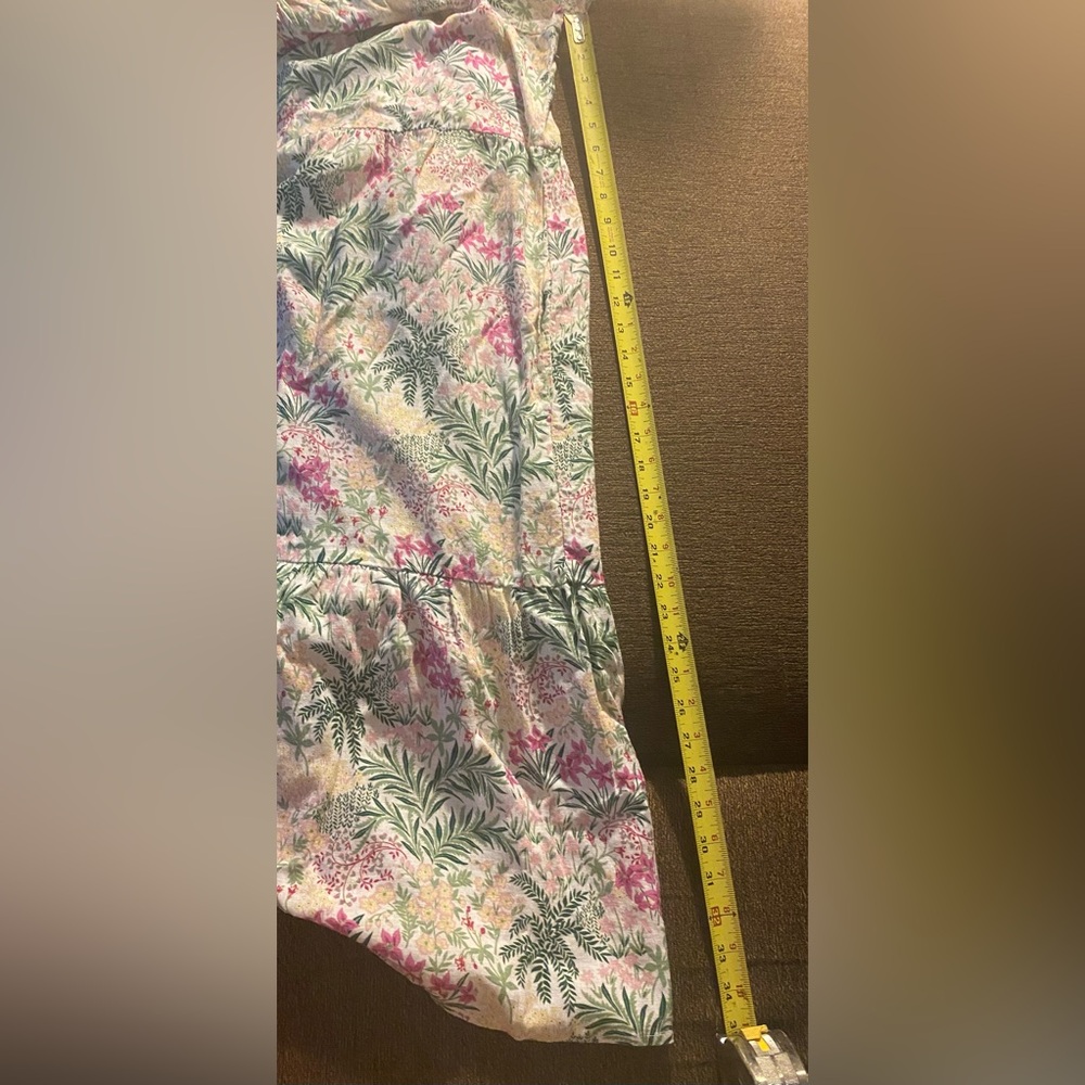 WONDERLY floral linen blend maxi dress 1X - Picture 12 of 12